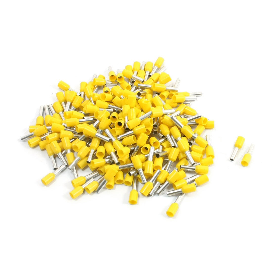 E2508 14AWG Cable Yellow Plastic Sleeve Insulate Ferrules Wire Terminals 190pcs
