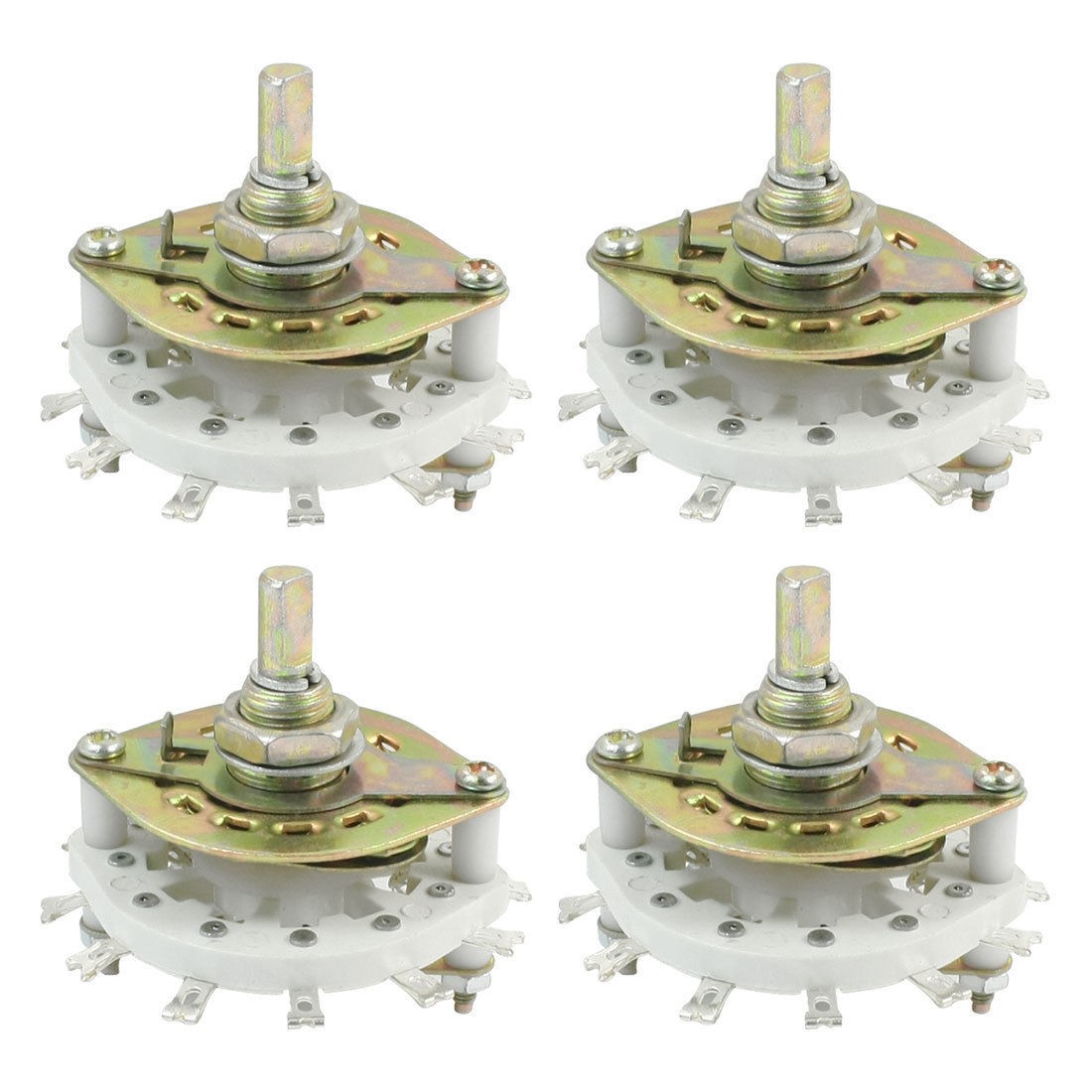 4 x 3P3T 1 Deck Band Channel Rotary Switch Selector 6mm Shaft