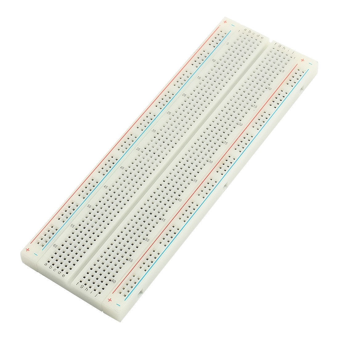White Plastic 830 Tiepoints Solderless PCB Testing Breadboard 16.5cm x 5.5cm