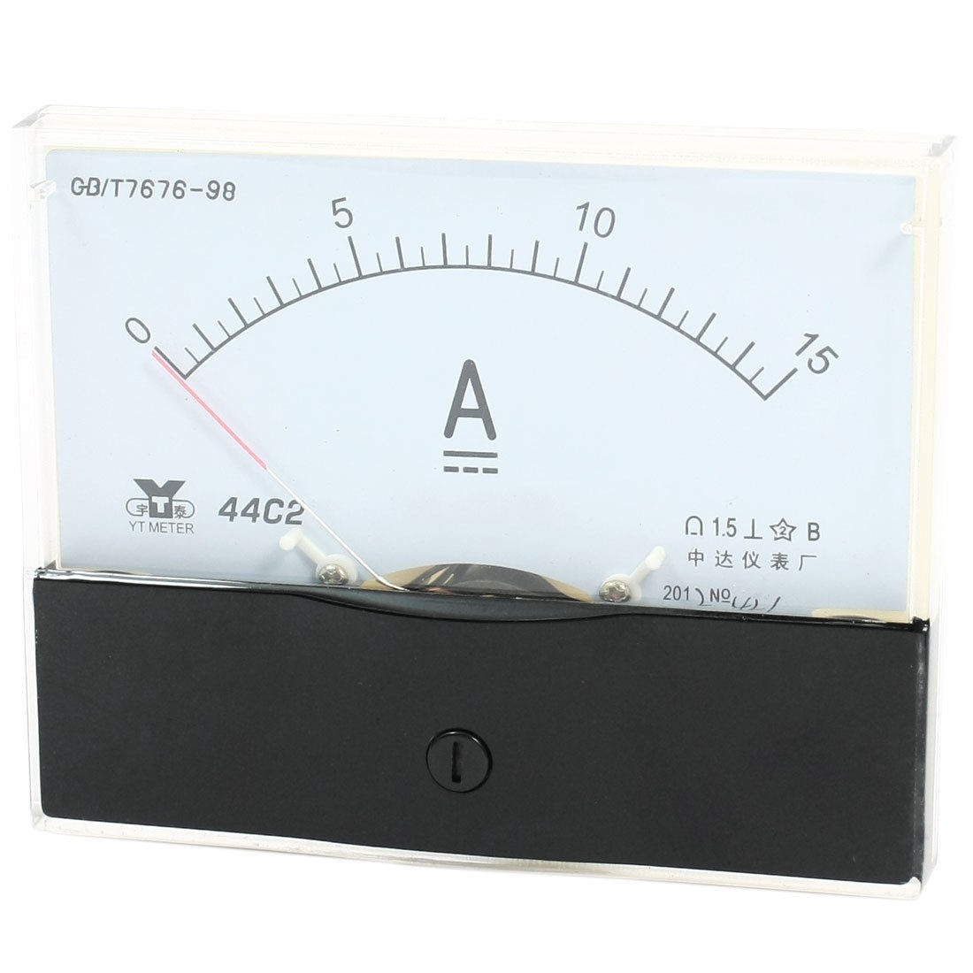 Fine Turning Dial Panel Ammeter Tester DC 0 - 15A Measuring Range 44C2