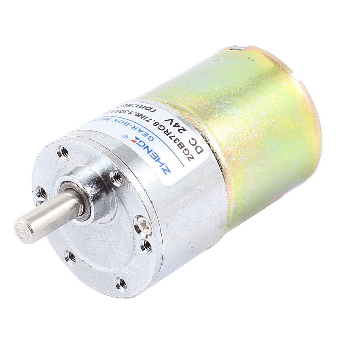DC 24V 0.33A 37mm Dia Magnetic Gear Geared Box Motor 500 RPM