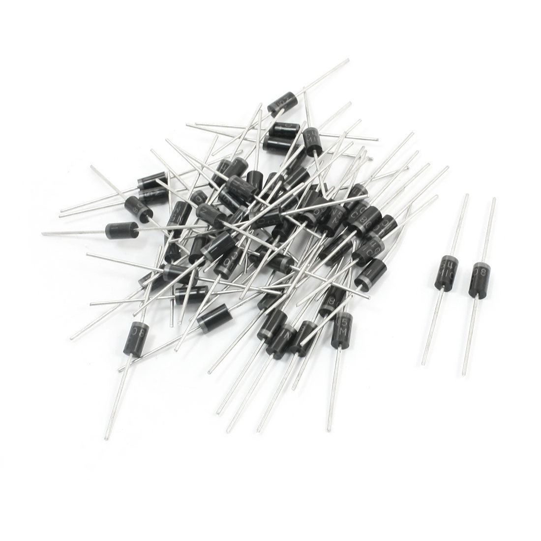 55Pcs Axial Leads 1N5408 3A 1000V Low Voltage Drop Rectifier Diode
