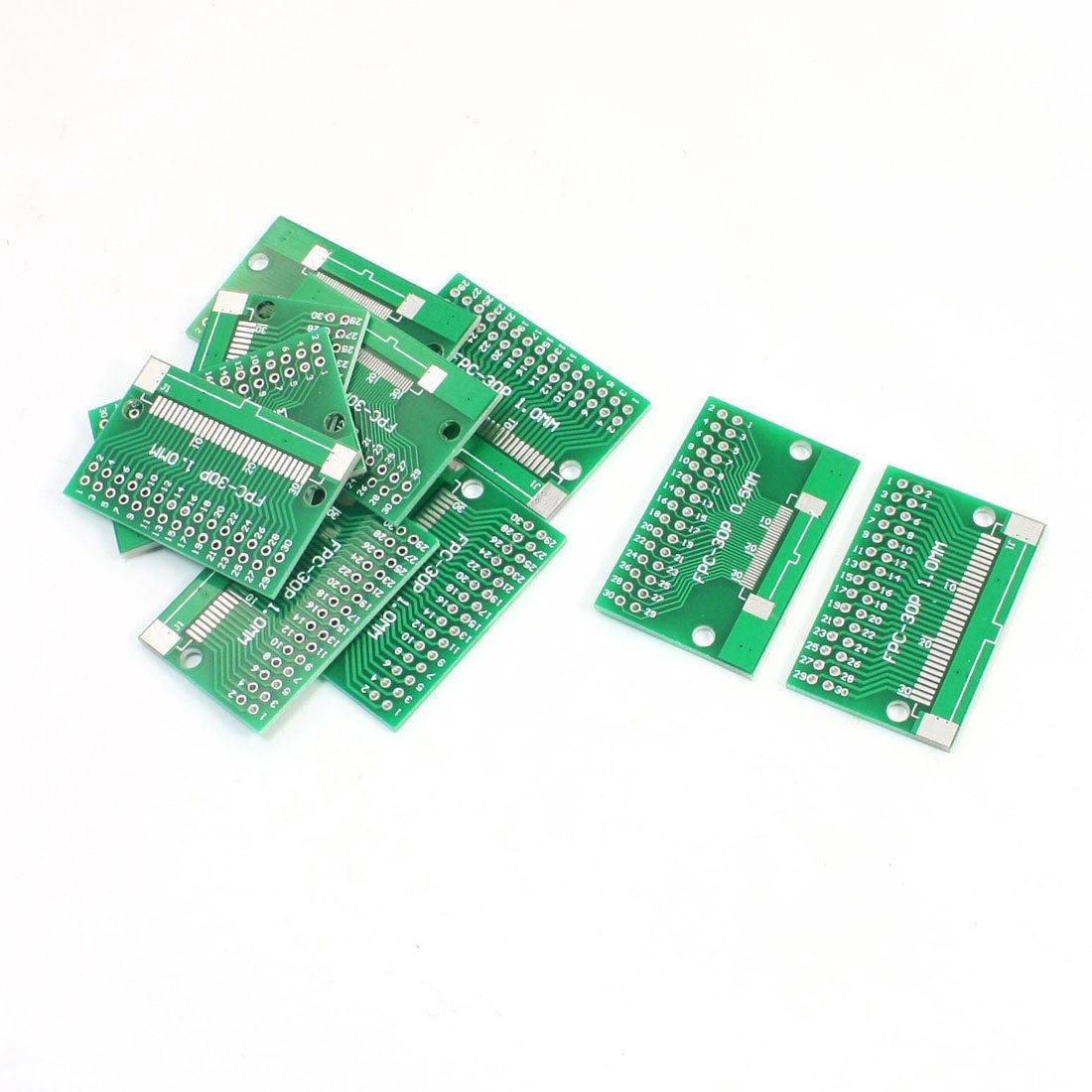 10Pcs FPC/FFC-30P to DIP30 0.5mm/1.0mm 2 Sides SMD PCB Adapter Plates