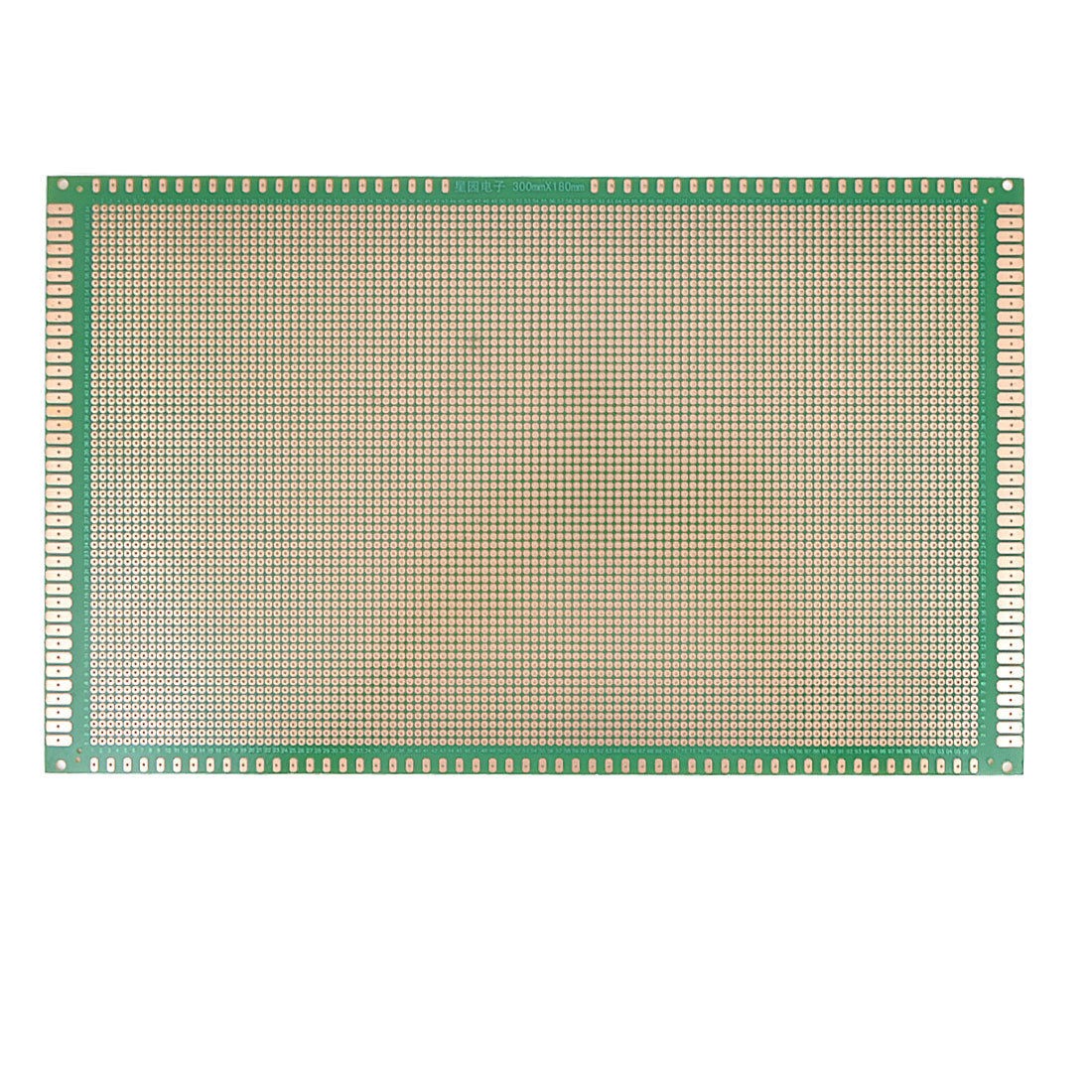 2.54mm Pitch PCB Board Copper Prototype Breadboard One Side 30cmx18cm Green