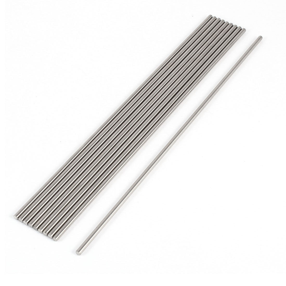 DIY Car RC Helicopter Model Stainless Steel Round Axles Rod Bar 3mmx200mm 10 Pcs