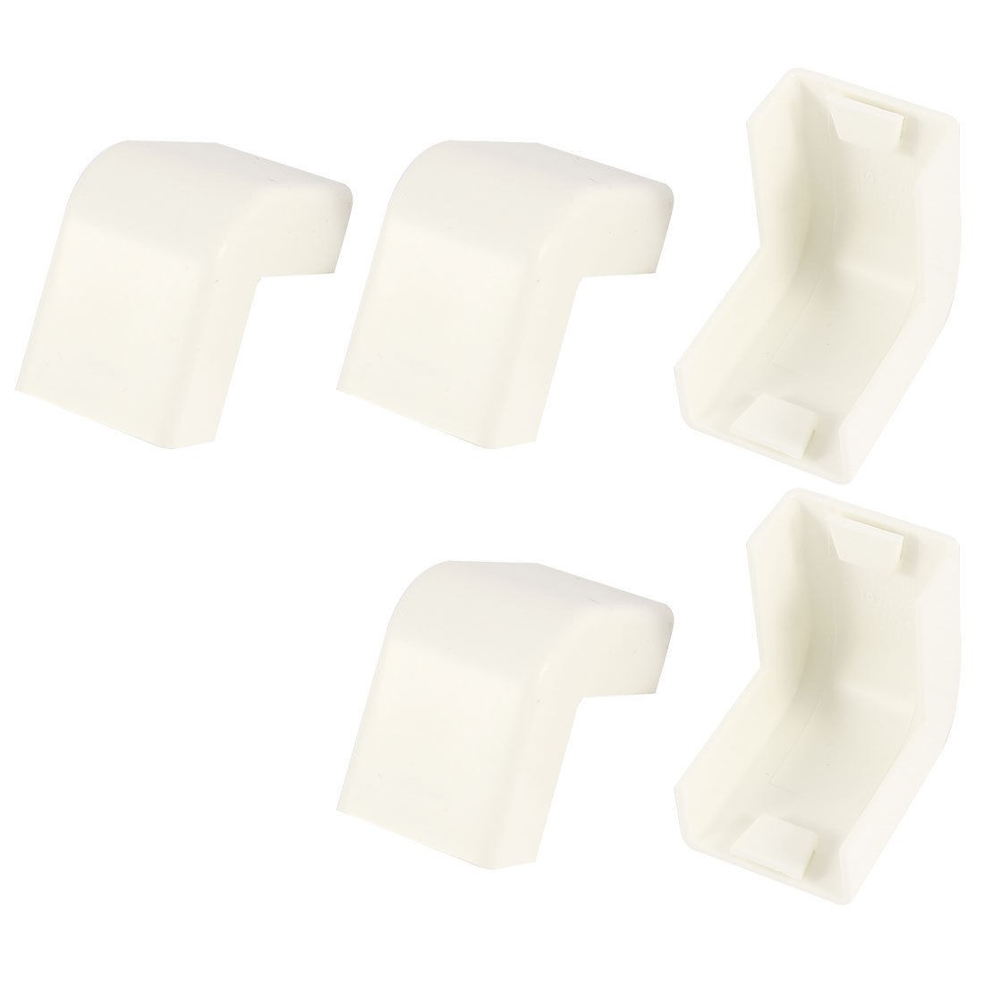 5pcs Two Ways PVC External Angle Trunking Connector Fitting Joint 20mm x 10mm