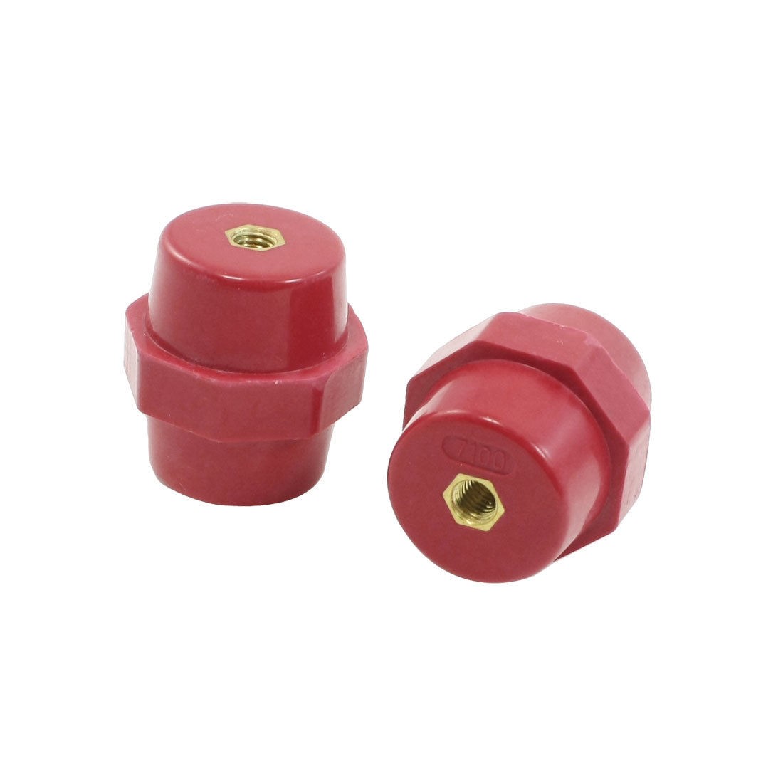 2 Pcs SM7100 6mm Female Brass Thread 35mm Height Bus Bar Insulator Connector