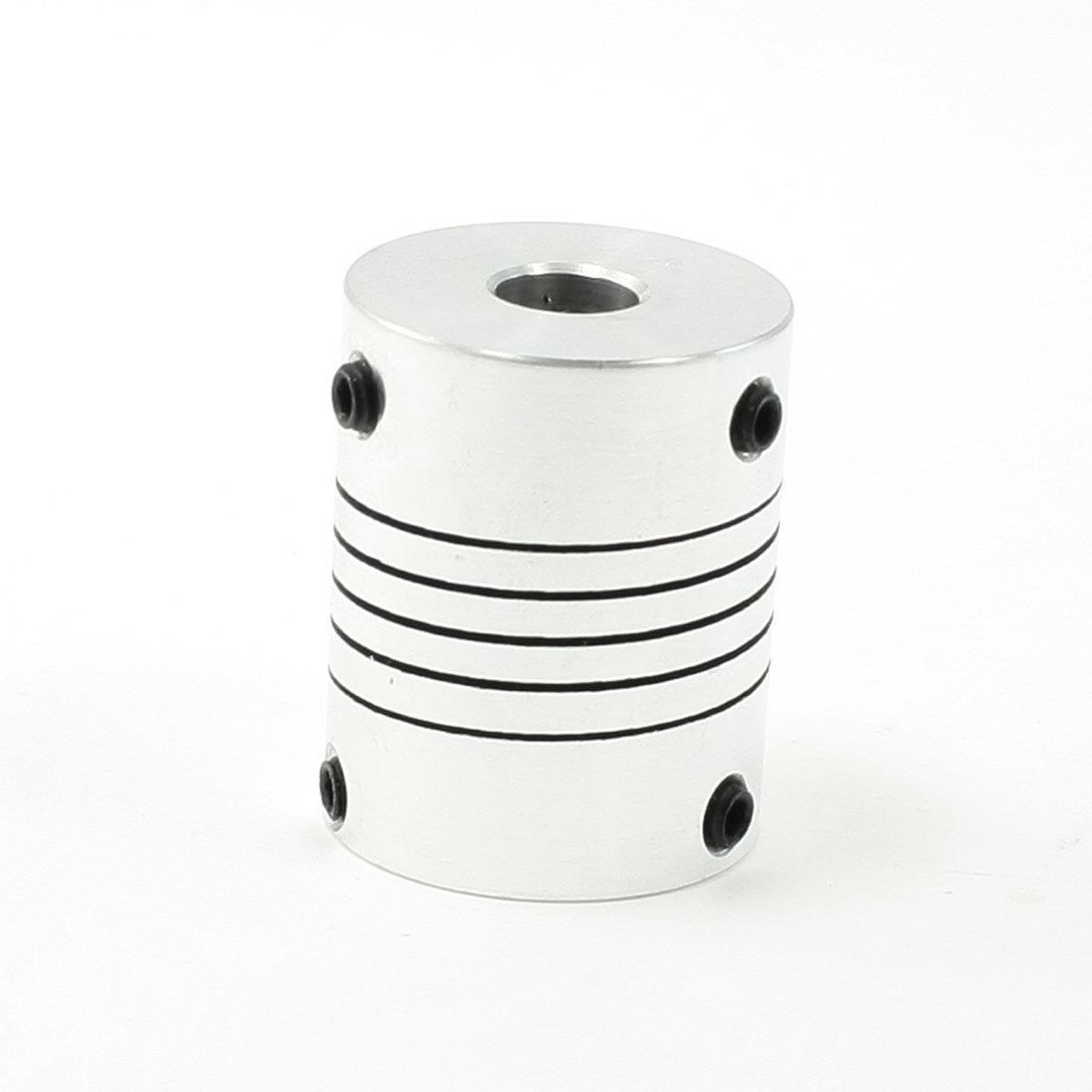 8mm to 8mm Shaft Set Screw 25x32mm Beam Coupling Coupler Silver Tone