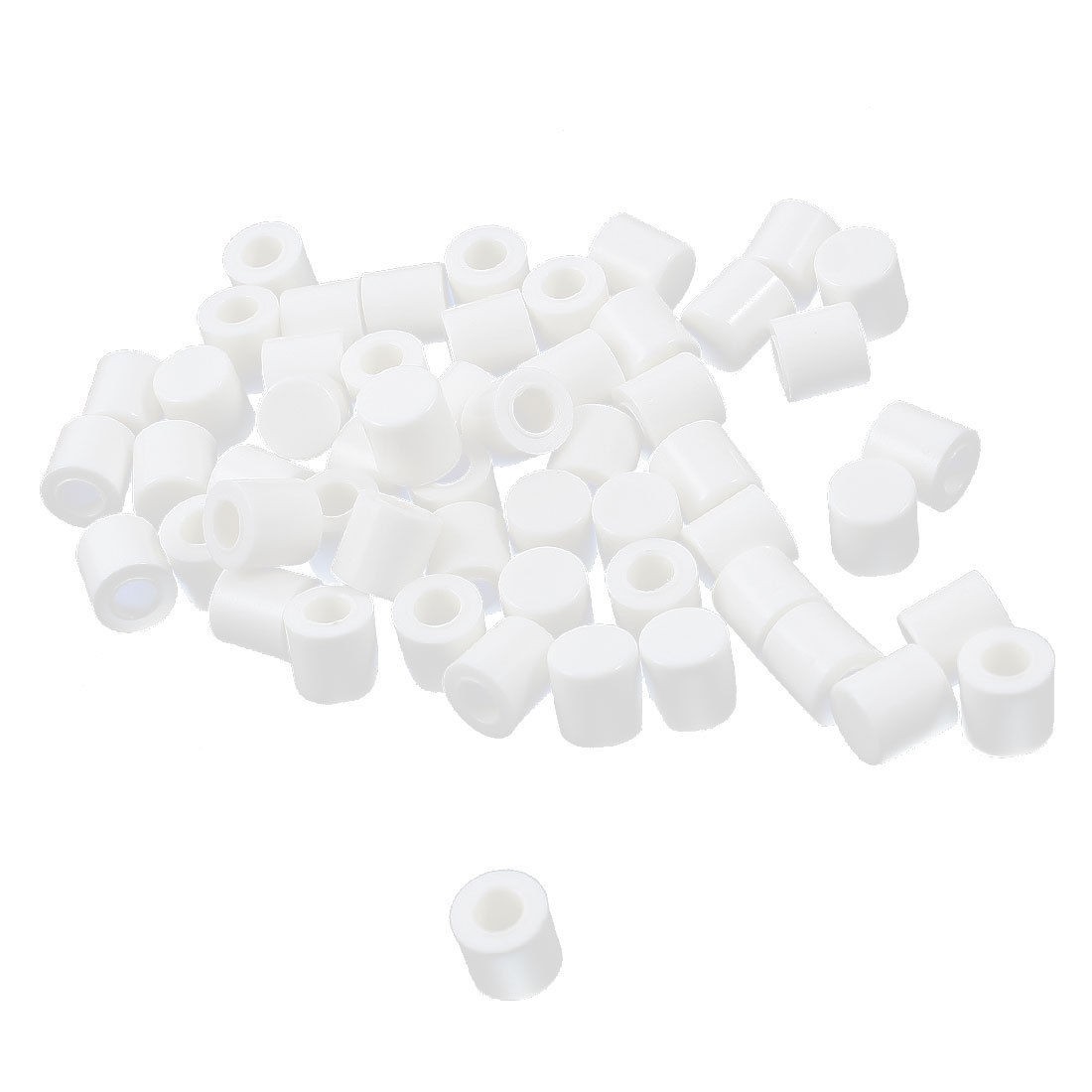 White Tactile Pushbutton Cap Tact Button Covers Keycaps Protector 55 Pcs