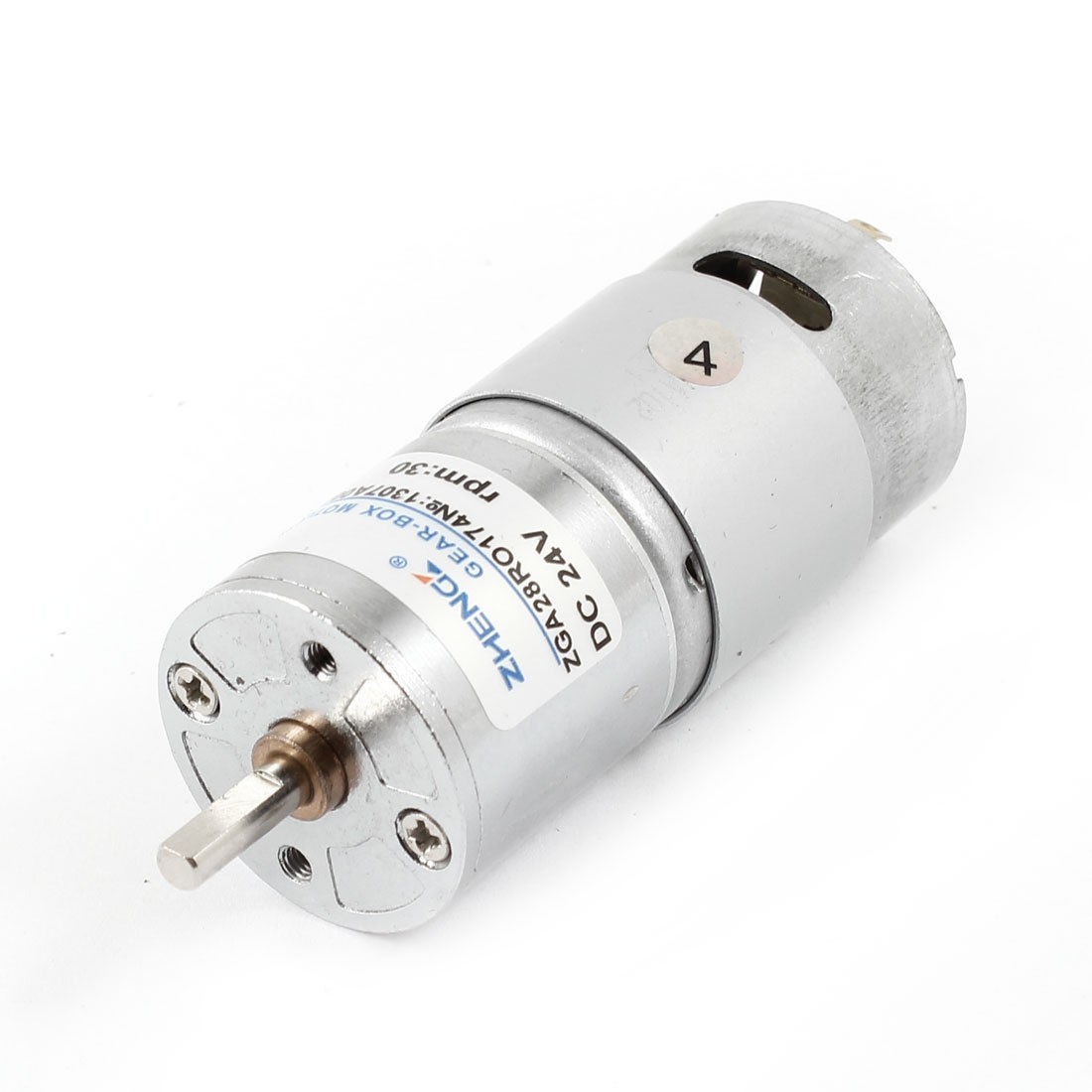 DC 24V 5000RPM 4mm Shaft Dia Speed Reduce Magnetic Electric Geared Box Motor