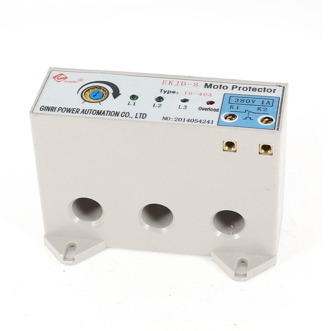 EKJD-8 3 Phase 16-40 Ampere Adjustable Current Motor Circuit Protector