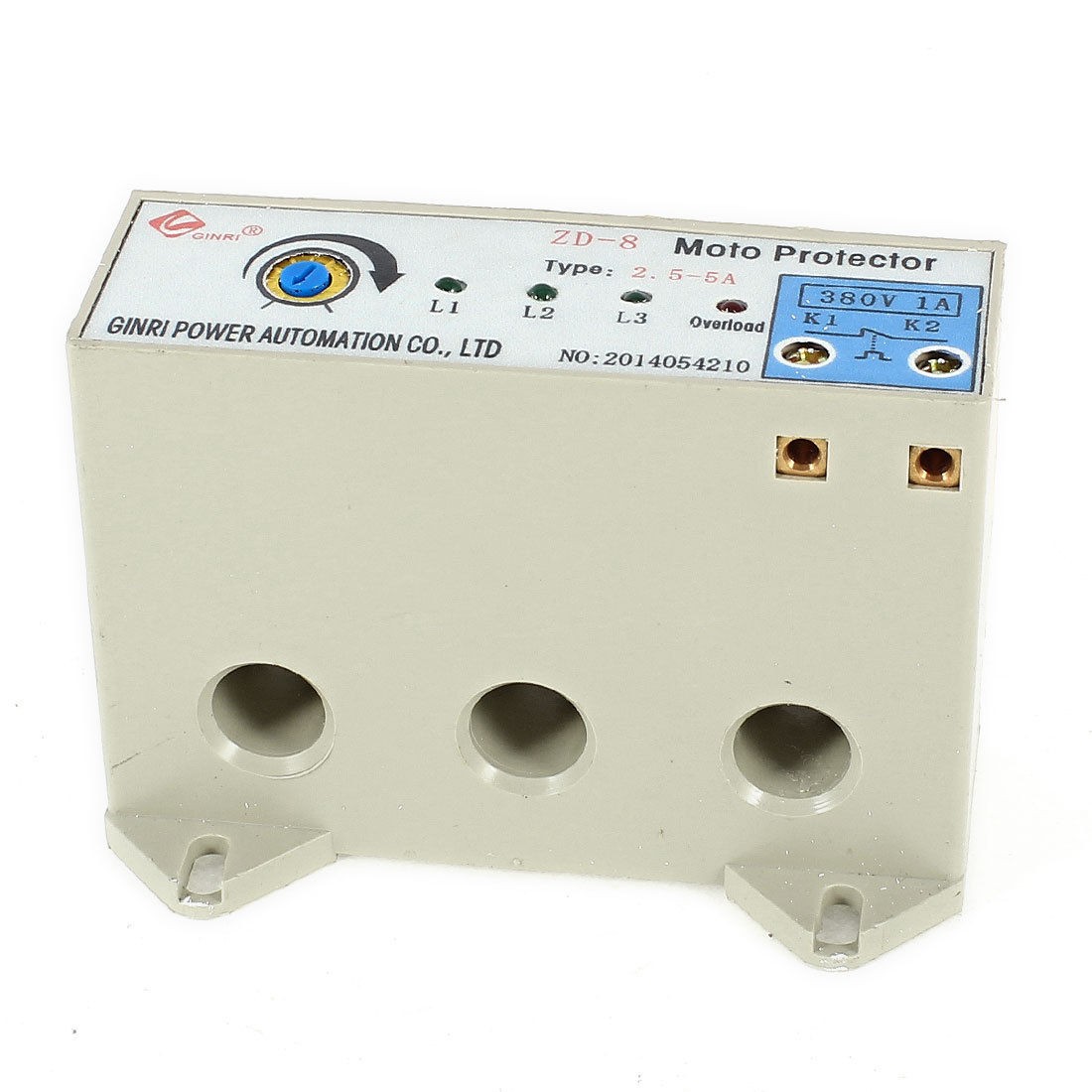 ZD-8 3 Phase 2.5-5 Ampere Adjustable Current Motor Circuit Protector