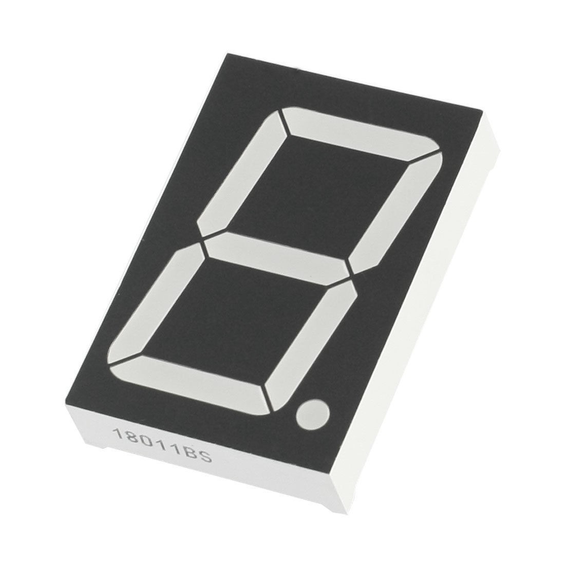 Common Anode 1 Bit 7 Segment Red LED Display Digital Tube 56x38x10mm