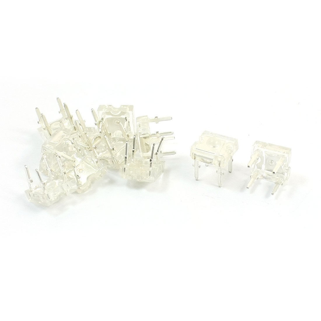 10 Pcs 3mm Top Round Head Yellow Light Piranha LED Emitting Diodes DC1.8-2.0V