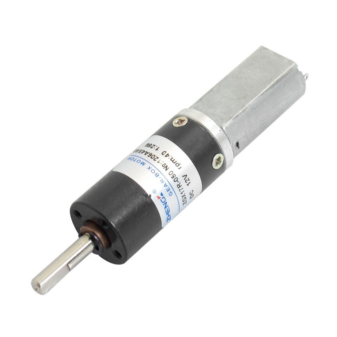 DC 12V 40RPM Output Speed 2 Pin Terminals Electric Mini Geared Motor 17mm Dia.