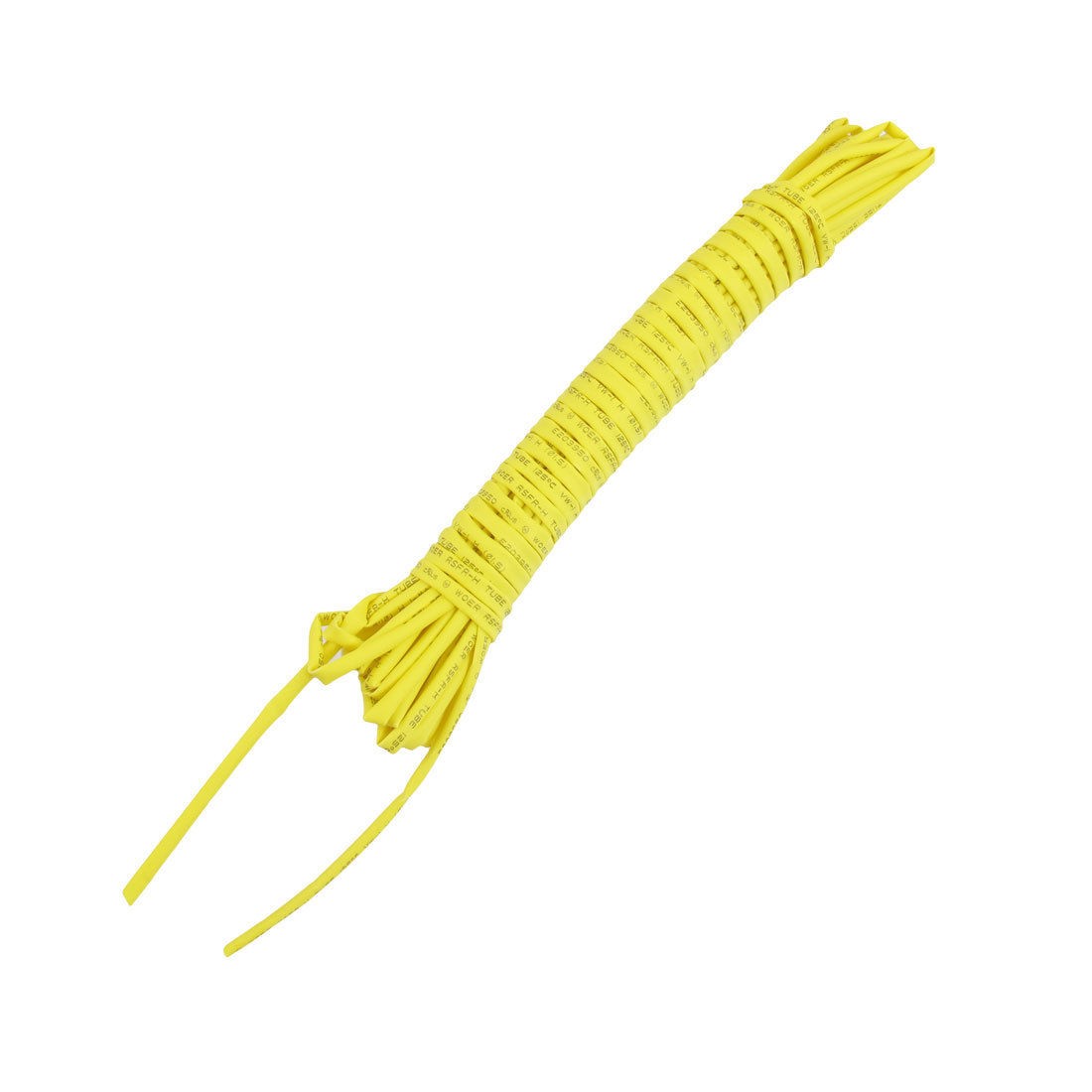 Ratio 2:1 1.5mm Dia Yellow Polyolefin Heat Shrinkable Tube 6M 19.7Ft
