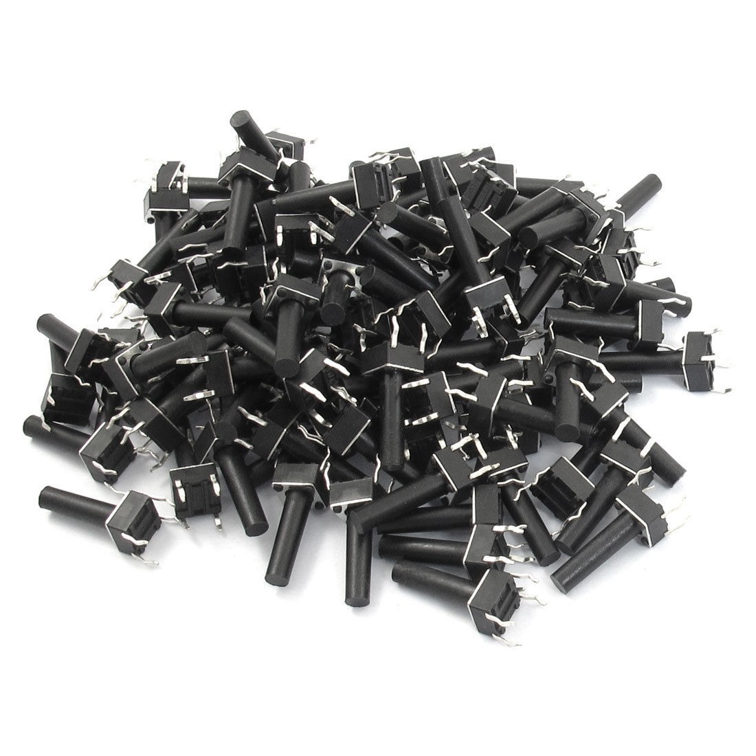 100 Pcs Momentary 6x6x16mm Push Button Tact Switches 4 Pins