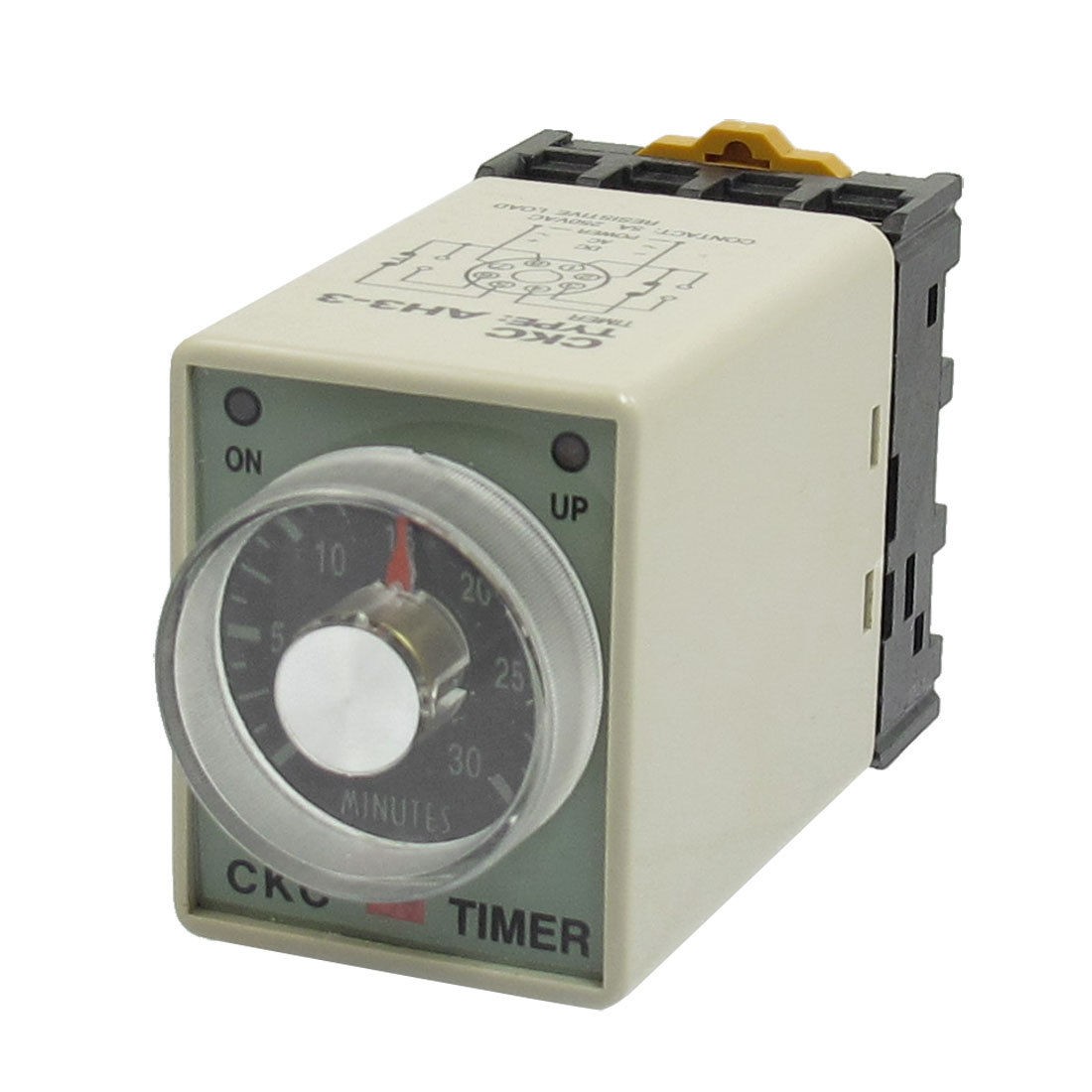 AH3-3 AC 380V 0 - 30 Minutes 8P Terminals Delay Timer Time Relay w Base