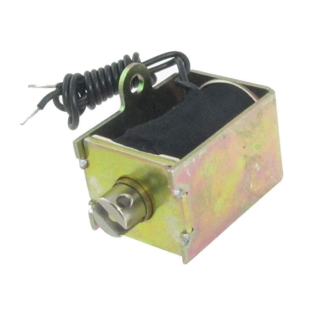 DC 12V 2A Open Frame Pull Type Linear Solenoid 5mm Stroke 0.35Kg