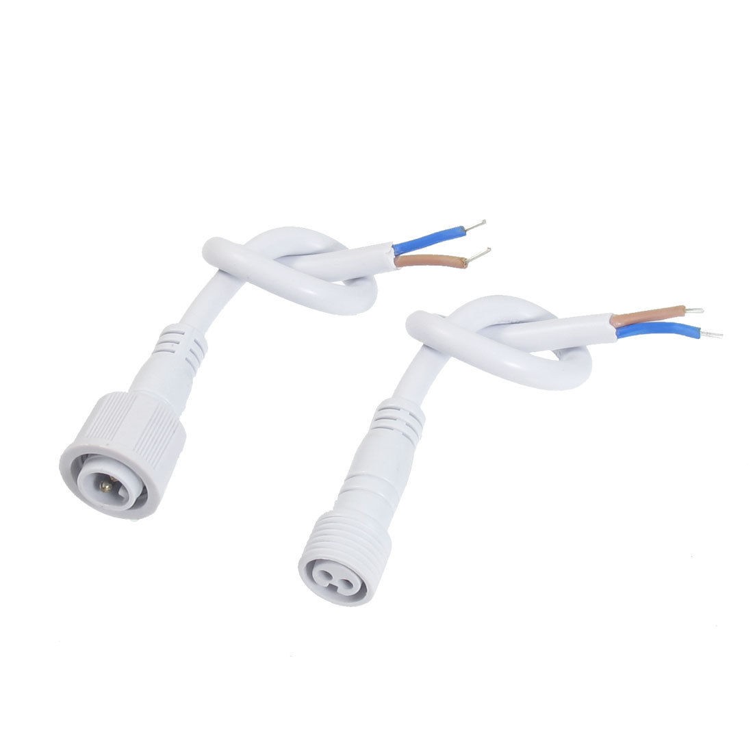 LED Strip Male Female 2 Pin Waterproof Connector Cable White