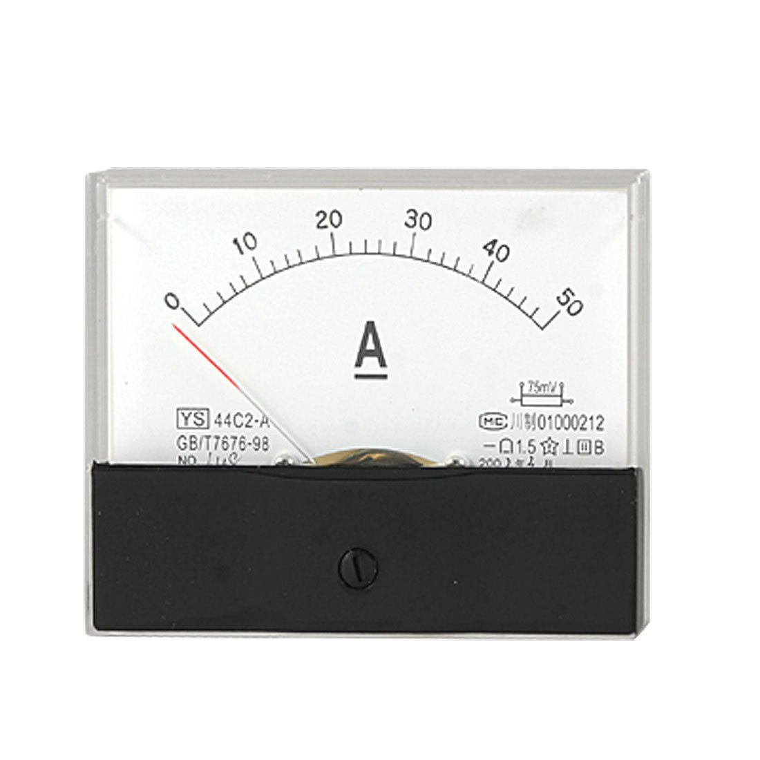Analog DC 50A Current Rectangle Panel Meter Gauge 44C2