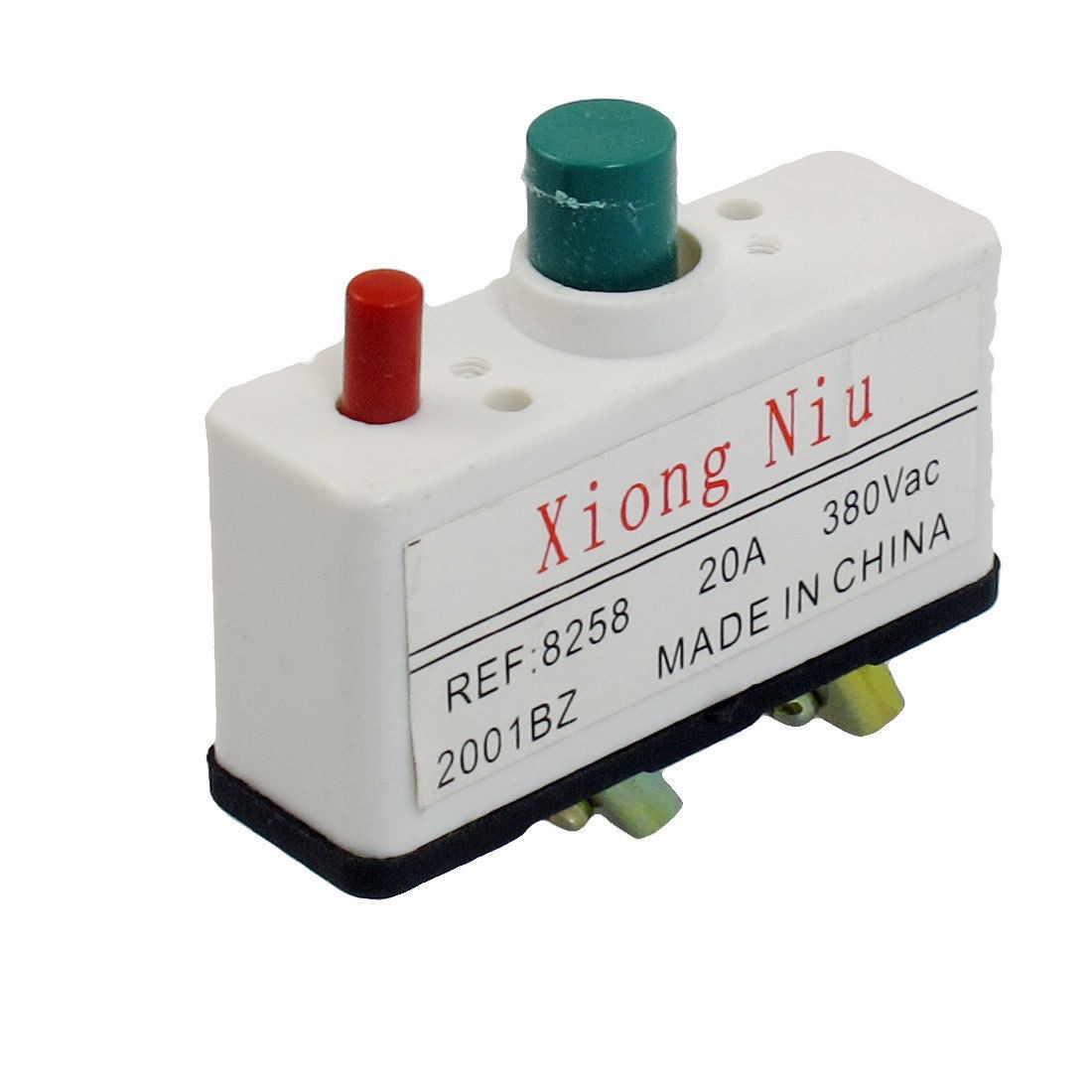 Red Green Button Latching Overload Protection Push Button Switch AC 380V 20A