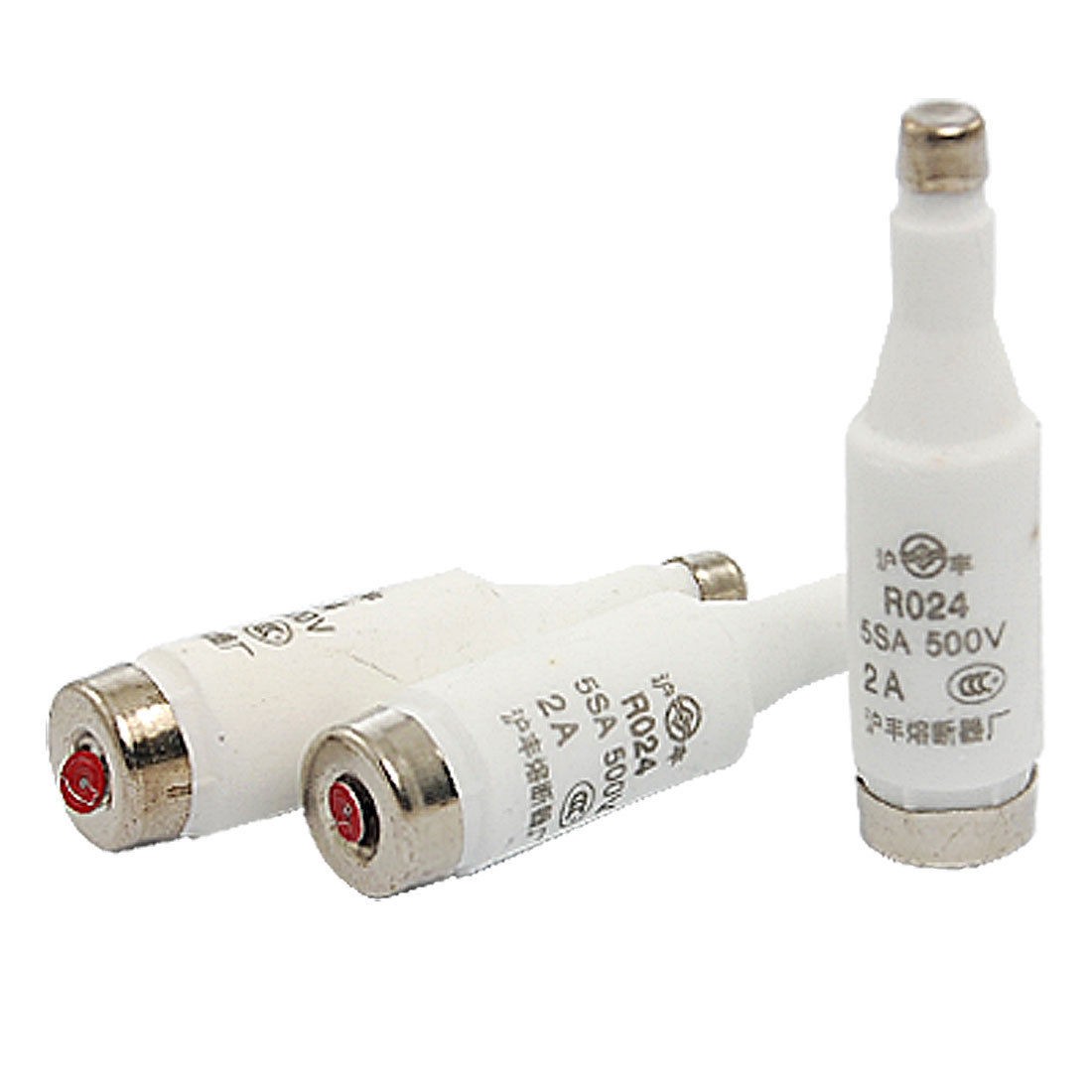 3 Pcs 500V 2A R024 5SA Electric Type Screw Fuse Links