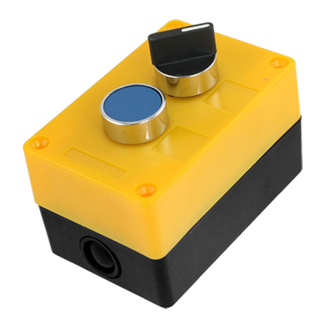 AC 600V 10A NO N/O Blue Momentary Push Button 2 Position Selector Switch Station