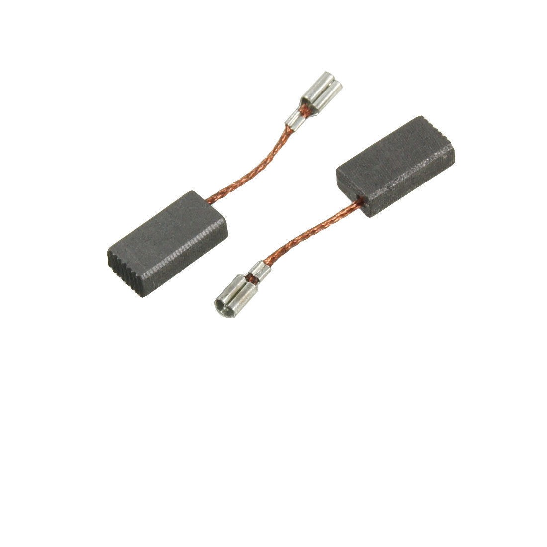 10 Pcs 19/32" x 5/16" x 1/5" Electric Motor Carbon Brushes Gold Tone Black