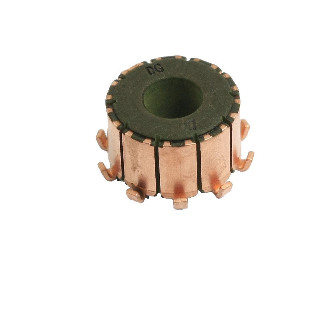 6.35mm x 15mm x 10mm 10 Gear Tooth Copper Case Mounted On Armature Commutator
