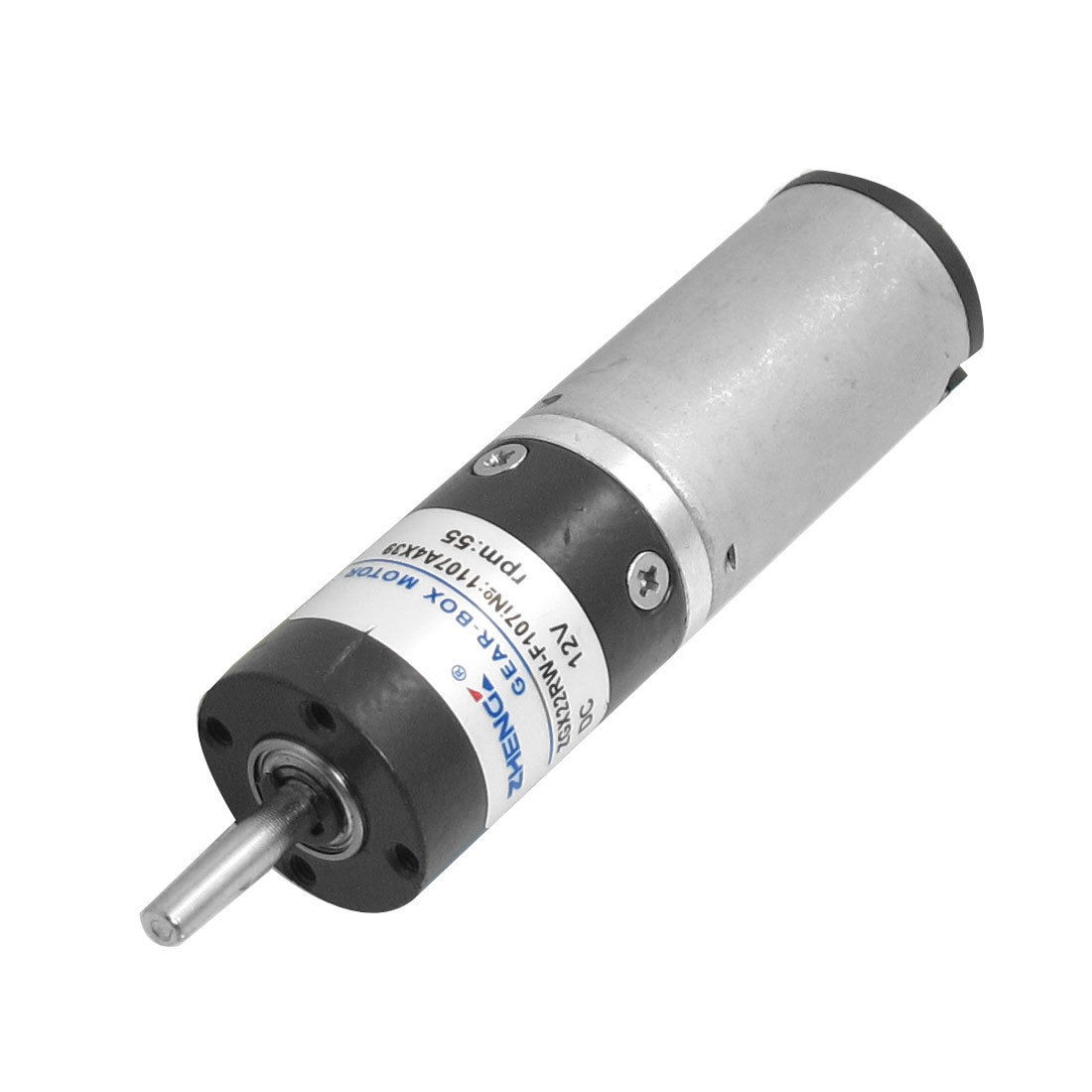 DC 12V 55RPM Output Speed 2 Pin Terminals Electric Geared Motor 22mm