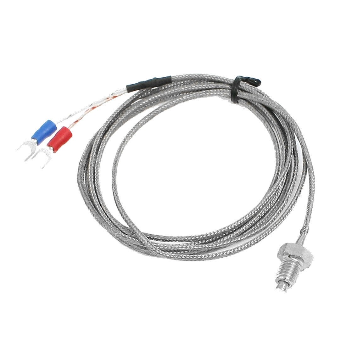 74.8" Long 8mm Screw Dia Thermocouple K Type Temperature Sensor 0-400C