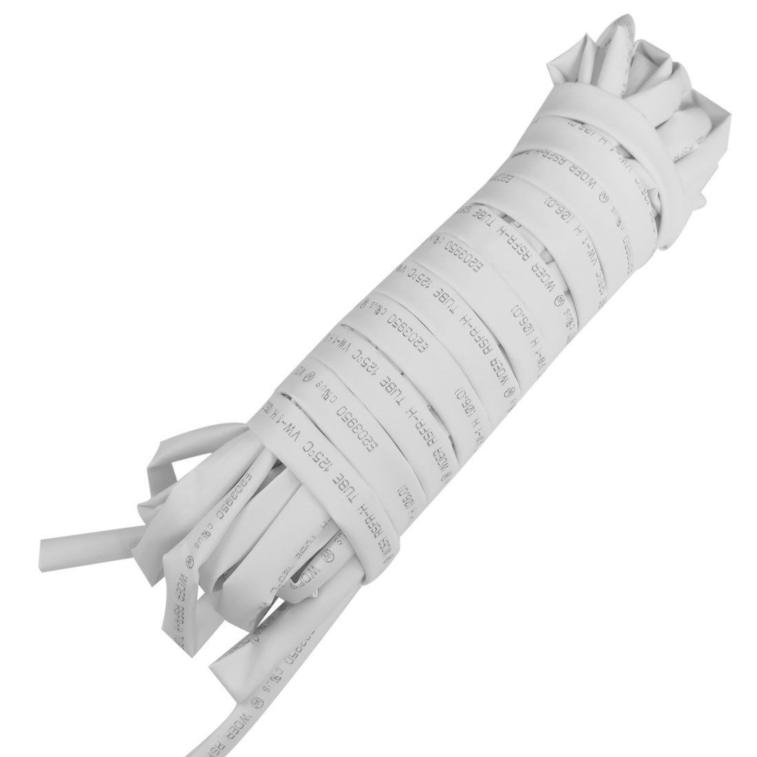 Ratio 6mm Dia White Polyolefin Heat Shrinkable Tube 8M 26.2Ft