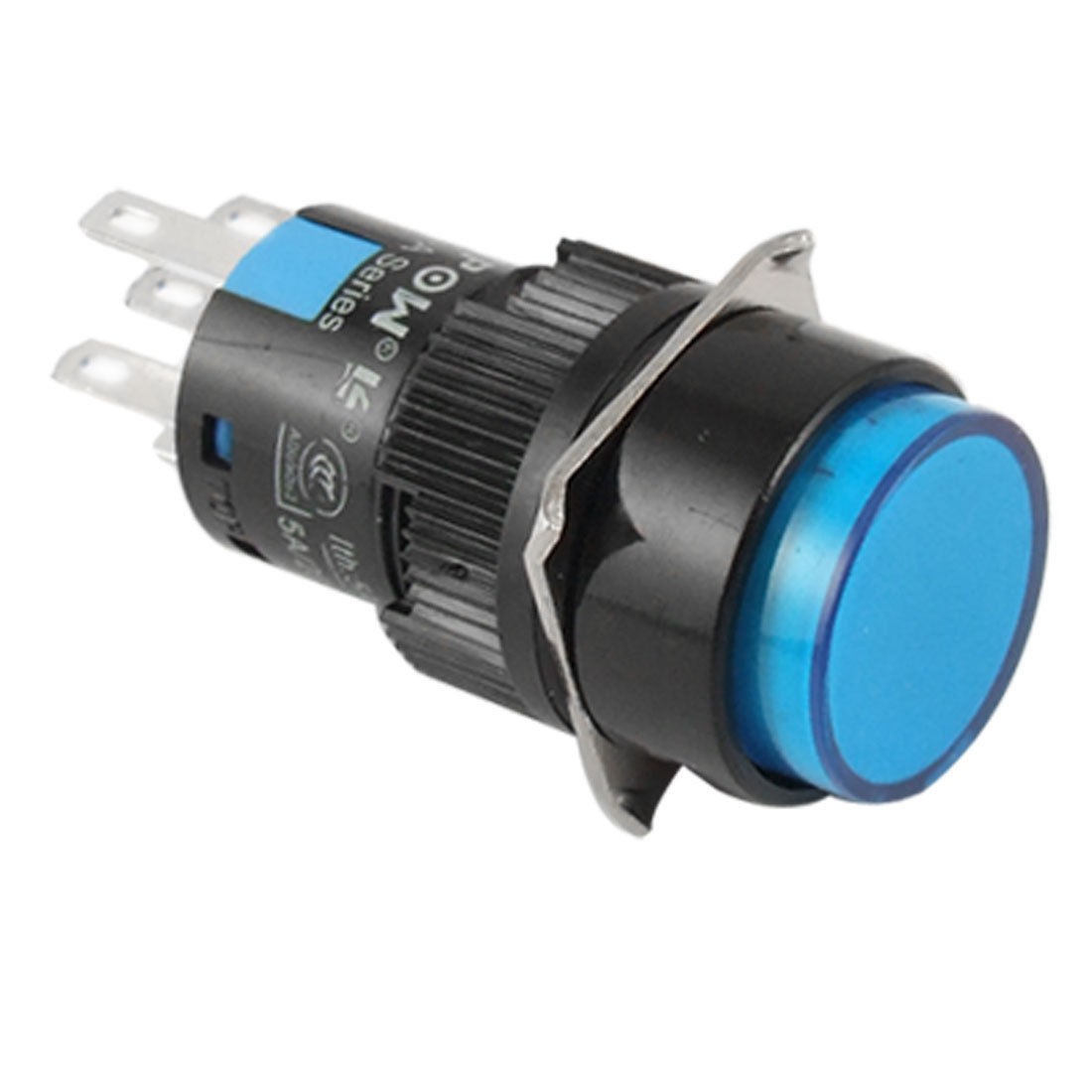 LAS1-A DC24V Blue Light Self-locking Push Button Switch