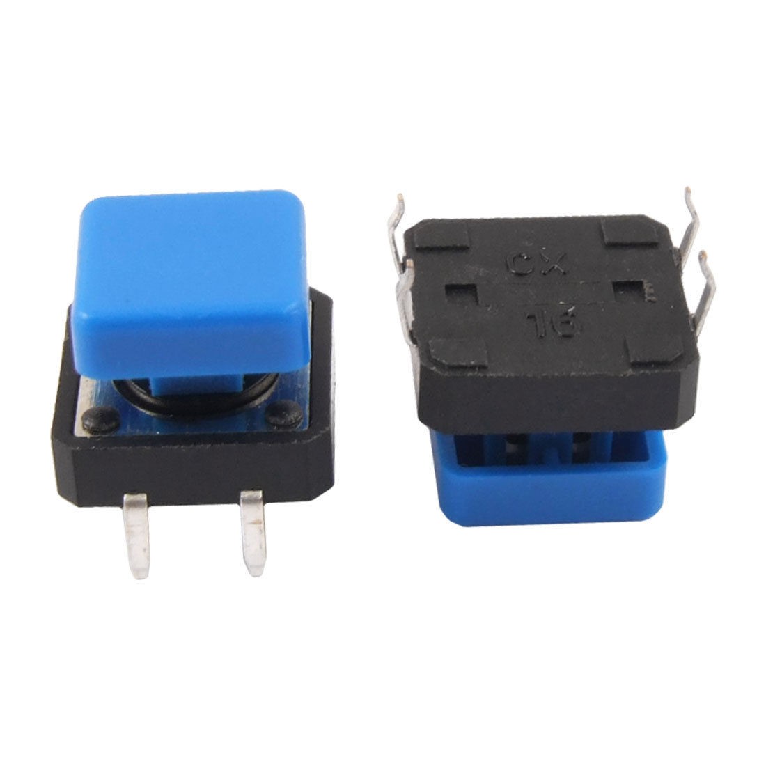 10 Pcs PCB Momentary Tactile Push Button Switch 12 x 12mm x 9mm 4 Pin DIP w Cap