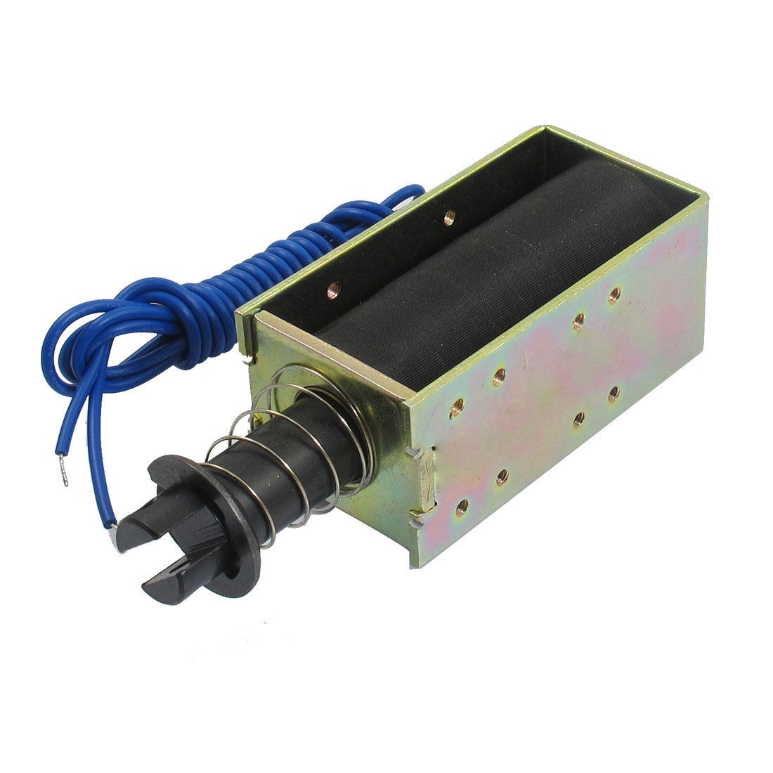 DC 24V 0.96A 19mm Stroke 0.1kg Force Push Type Solenoid Electromagnet