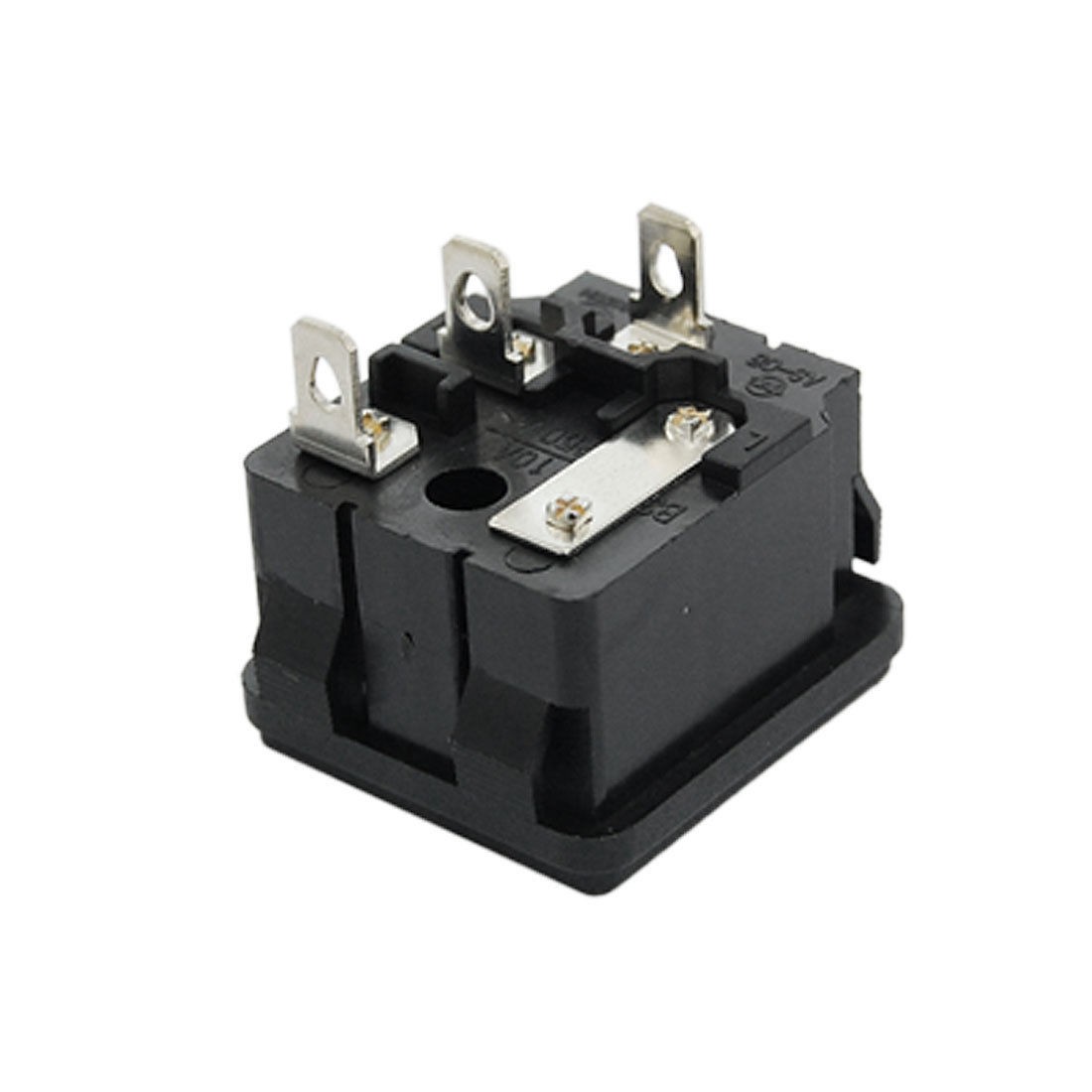 AC250V 10A 3 Terminals IEC320 C14 Inlet Male Power Plug Pftms