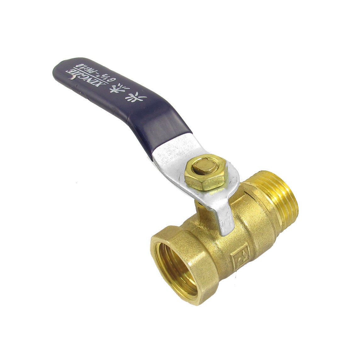 Gold Tone Metal 1/2" PT Joint Pipe Gas Ball Valve