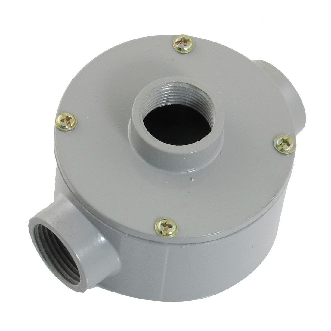 G3 4" Thread Three Holes Conduit Wiring Round Metal Outlet Box