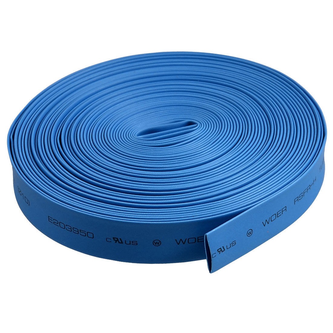 Blue 26.2Ft 8M Long 10mm Dia Polyolefin Heat Shrinkable Tube Tubing