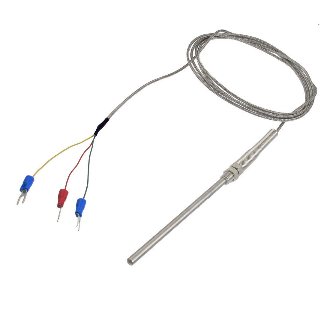 0-400C PT100 Type Temperature Sensors Thermocouple Probe 2 Meters