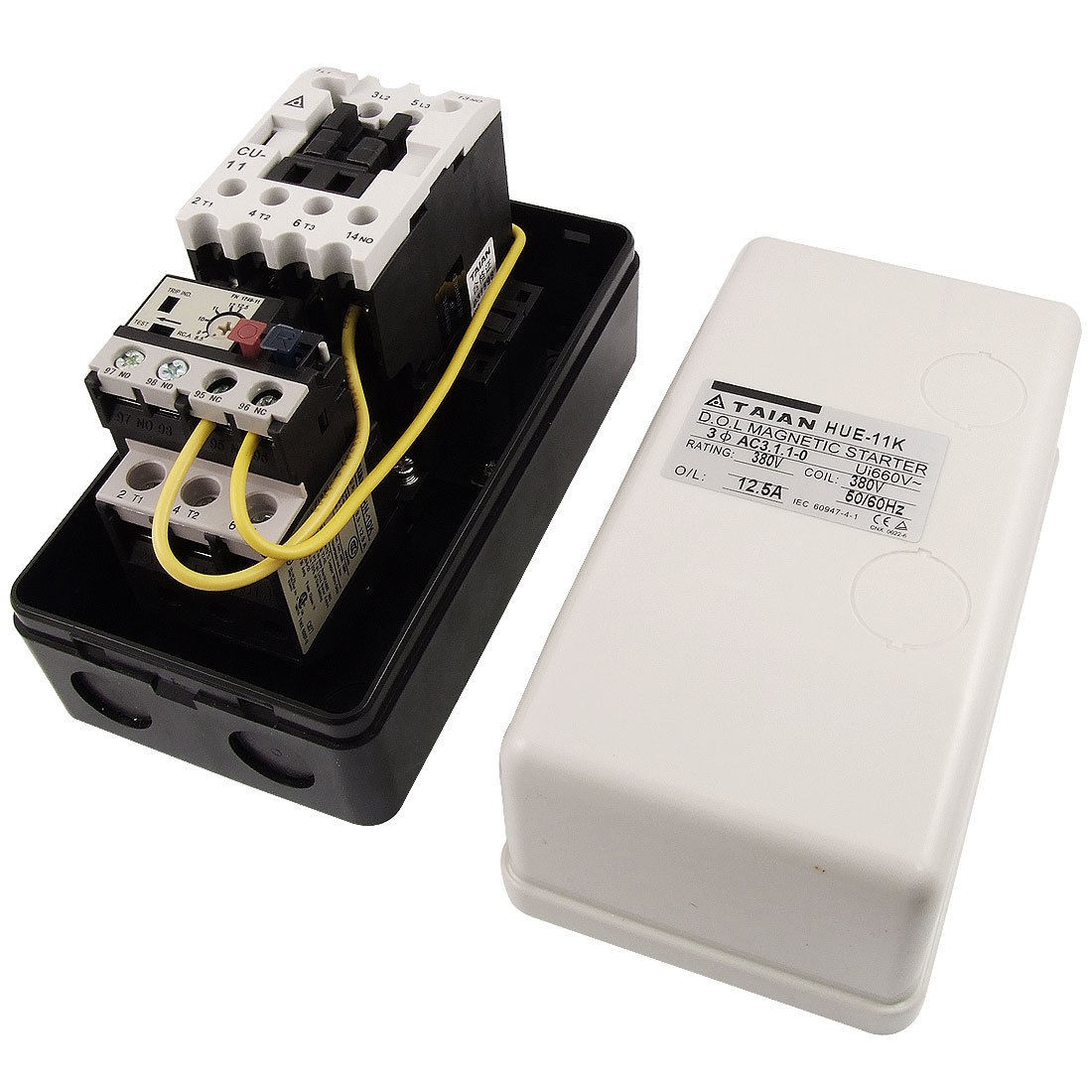 380V AC Coil Three Phase Magnetic Starter Motor Control 8.5-12.5A 3Pole