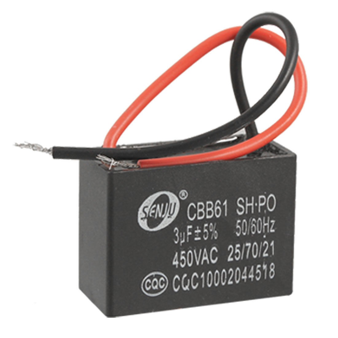CBB61 Ceiling Fan 2 Wires Motor Run Capacitor AC 450V 3uF Hkrtt