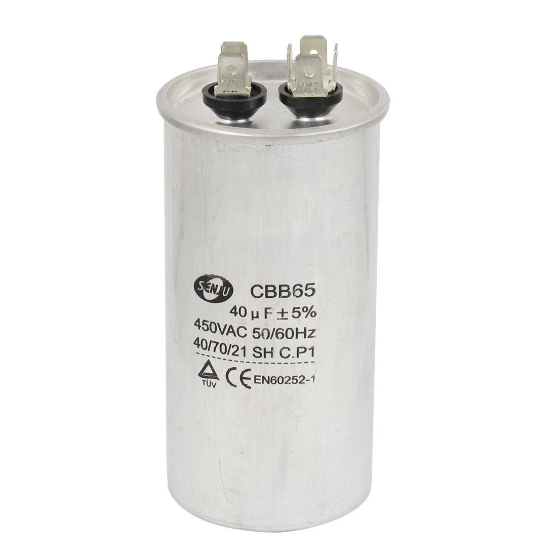 CBB65 450VAC 40uF Round Oil Filled Air Conditioning Motor Capacitor