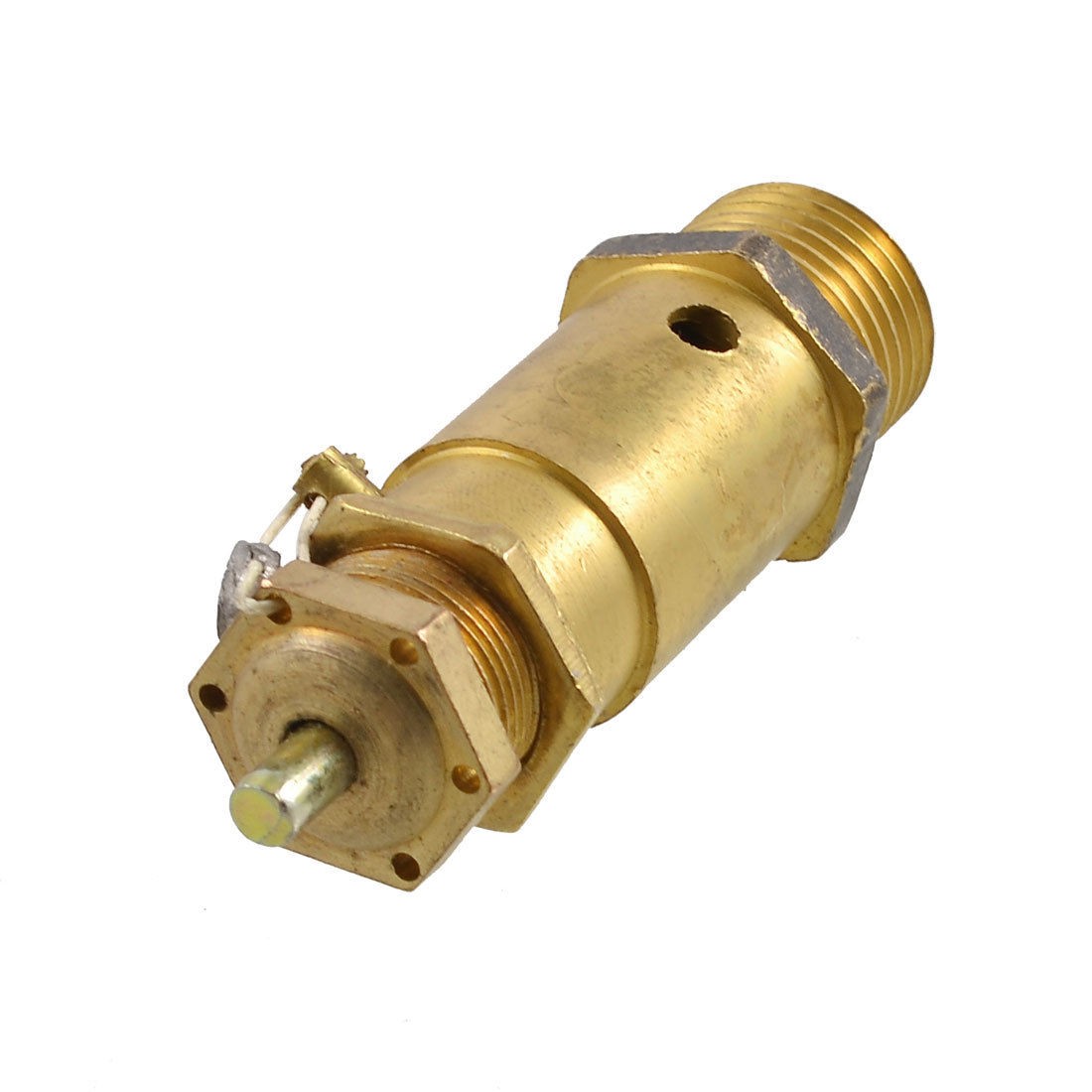 21mm Thread Dia 1MPa Brass Tone Pressure Relief Valve for Air Compressor