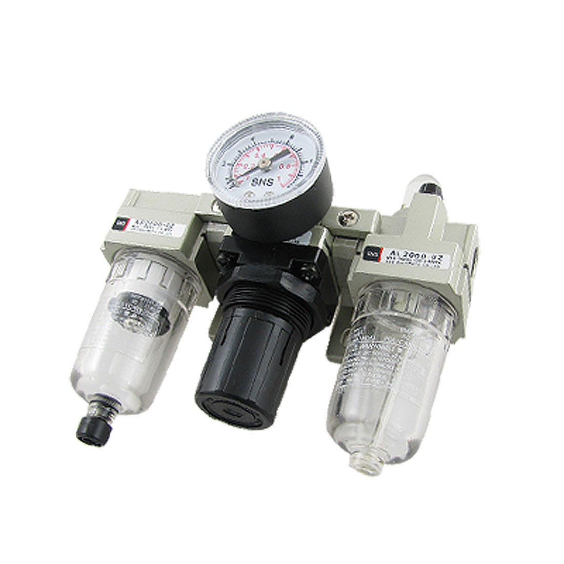 Air Treatment Units Filter Regulator Lubricator 3 in 1 Set Dzouc