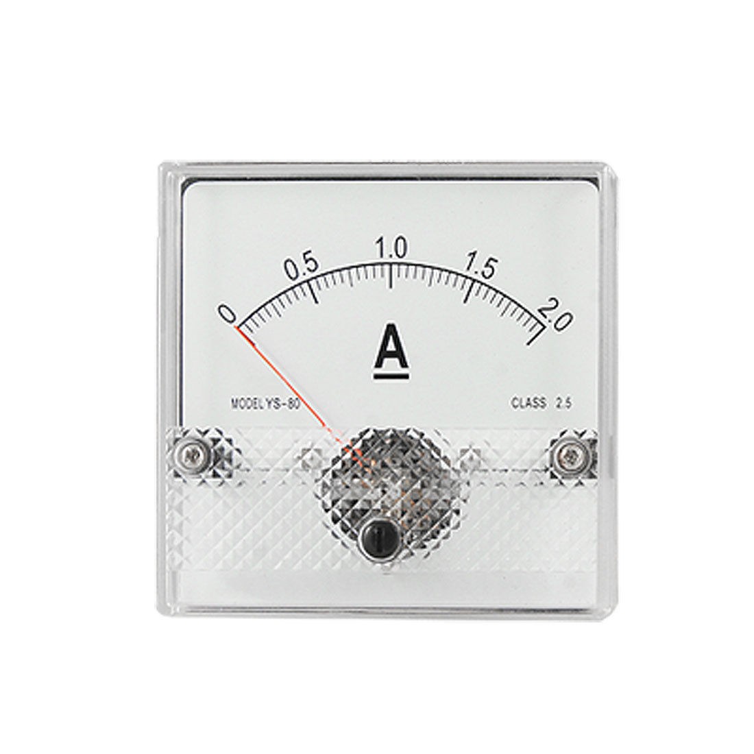 YS-80 Analogue DC Current Aquare Panel Meter Gauge 0-2A
