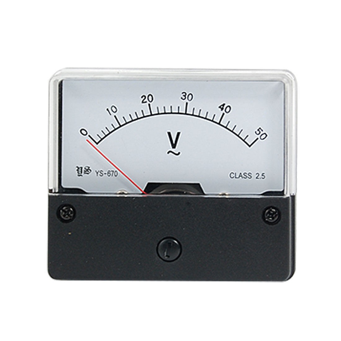 AC0-50V Class 2.5 Accuracy Analog Voltage Panel Meter New