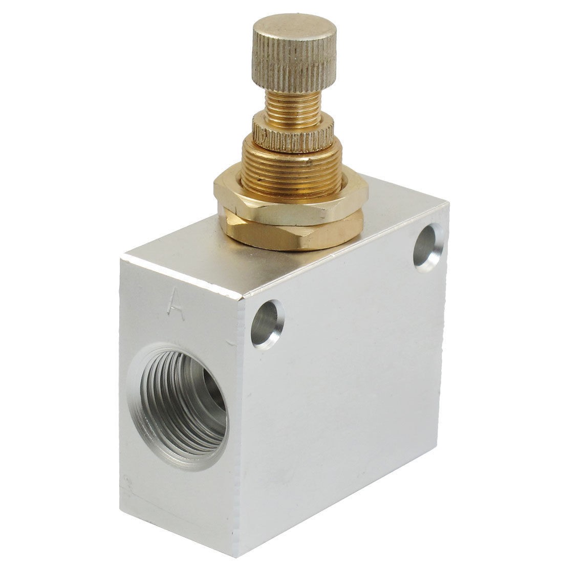 Silver Tone KLA 15 One Way Restrictive Air Flow Control Valve 21mm Thread