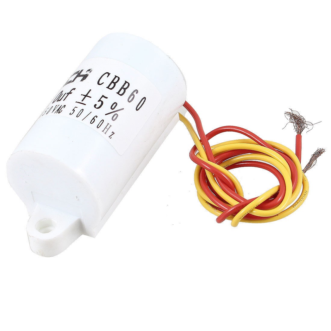 Washing Machine 10uF 5% 50/60Hz AC 450V Motor Run Capacitor CBB60 White
